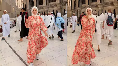 Sihirli Annem'in yıldızı Damla Ersubaşı Umre ziyaretinde