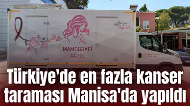 Türkiye'de en fazla kanser taraması Manisa'da yapıldı