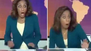 Canlı yayında inanılmaz anlar!