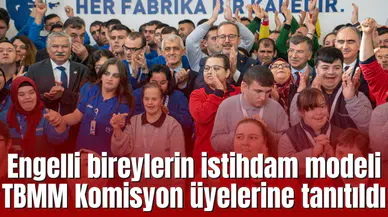 Engelli bireylerin istihdam modeli TBMM Komisyon üyelerine tanıtıldı