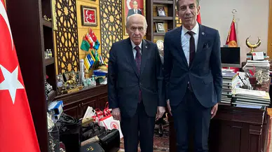 Başkan Şener Özten MHP Genel Başkanı Devlet Bahçeli'yi ziyaret etti