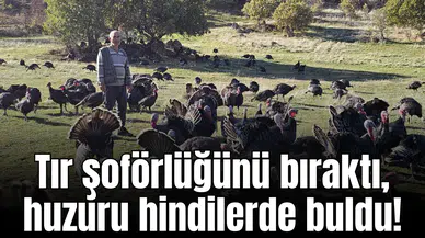 Tır şoförlüğünü bıraktı, huzuru hindilerde buldu!