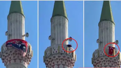 Kenti karıştıran bayrak iddiası! Görüntü elden ele dolaşıyor