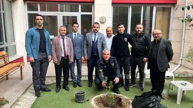 Adliye bahçesini ağaçlandırdılar