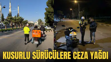 KUSURLU SÜRÜCÜLERE CEZA YAĞDI
