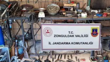 Jandarma kaçak silah imalathanesine baskın yaptı