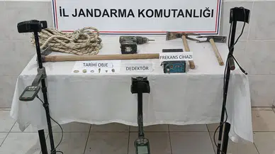 Kaçak kazıya jandarma engeli