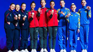 Manisa BBSK’lı milli cimnastikçiler Avrupa Şampiyonu oldu