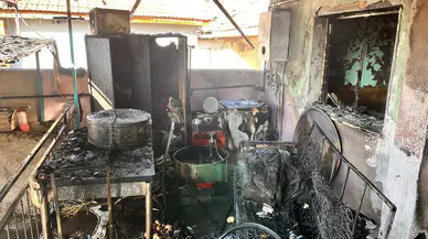 Manisa'daki yangın korkuttu