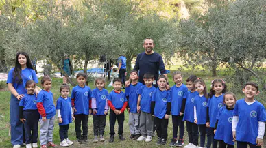 Minik öğrenciler zeytinin ağaçtan sofraya yolculuğunu yaşadı