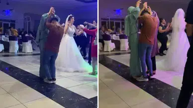 Düğünde kaydedilen o görüntü sosyal medyada viral oldu