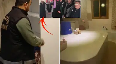 Fuhuş evinde gizli bölmeyi açan polis bakın neyle karşılaştı!