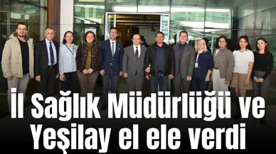 İl Sağlık Müdürlüğü ve Yeşilay el ele verdi