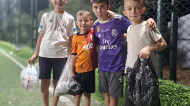 Miniklere maç öncesi çevre bilinci aşılandı