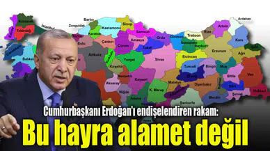 Cumhurbaşkanı Erdoğan'ı endişelendiren rakam: Bu hayra alamet değil