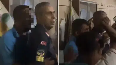 Yangın yerinde linç edilmekten jandarma kurtardı