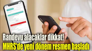 Randevu alacaklar dikkat! MHRS'de yeni dönem resmen başladı