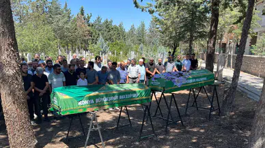 Derede boğulan kız kardeşlere acı veda