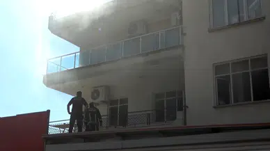 Tekstil atölyesinde korkutan yangın