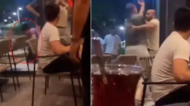 Aldatan kocasını genç kızla bastı! Kafeyi savaş alanına çevirdi