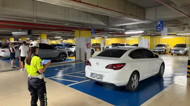 Engelli park yerini gasp edenlere ceza yağdı