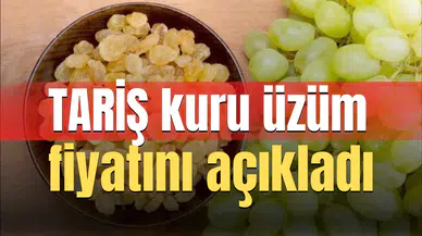 TARİŞ üzüm fiyatını açıkladı