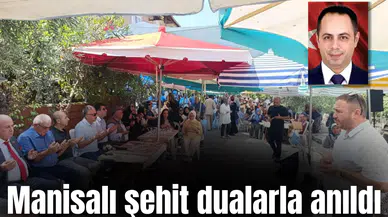 Manisalı şehit dualarla anıldı