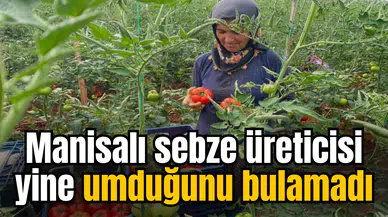 Manisalı sebze üreticisi yine umduğunu bulamadı