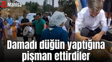 Damadı düğün yaptığına pişman ettirdiler