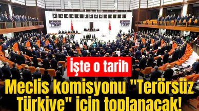 Meclis komisyonu "Terörsüz Türkiye" için toplanacak! İşte o tarih
