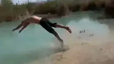 Serinlemek için atladı hayatından oldu