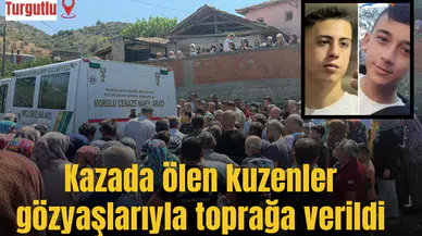 Kazada ölen kuzenler gözyaşlarıyla toprağa verildi