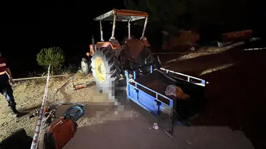 Manisa'da traktörün altında feci can verdi
