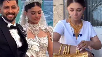 Kilolarca altın takılmıştı! Ünlü ismin eşi altınları tek tek saydı