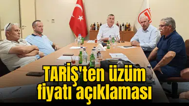 TARİŞ'ten üzüm fiyatı açıklaması