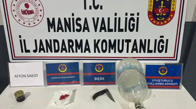 Manisa'da şüphelinin üzerinden çıkan pes dedirtti