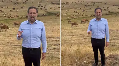 Hayvanları arkasına alıp bakana seslendi