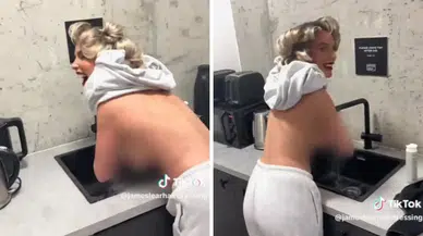 Ünlü oyuncunun kuaförde yaptığı pes dedirtti