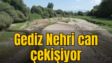 Gediz Nehri can çekişiyor