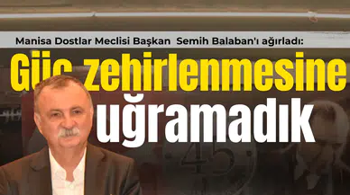 Başkan Balaban: Güç zehirlenmesine uğramadık