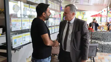 Başkan Balaban mahalle esnafını ziyaret etti