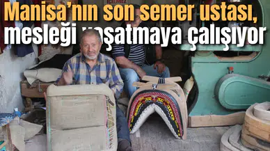 Manisa’nın son semer ustası, mesleği yaşatmaya çalışıyor