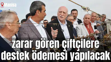 Manisa'da zarar gören çiftçilere destek ödemesi yapılacak