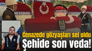 Şehide son veda! Cenazede gözyaşları sel oldu