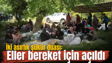 İki asırlık şükür duası: Eller bereket için açıldı