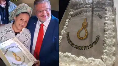 İsrailli bakan doğum gününü skandal pasta ile kutladı