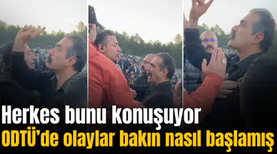 ODTÜ'nün bahar şenlğinde olaylar bakın nasıl başlamış