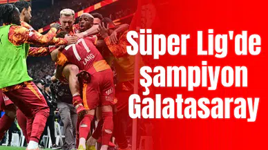 Süper Lig'de şampiyon Galatasaray