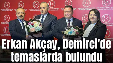 Milletvekili Akçay, Demirci'de teşkilatın çalışmalarını yerinde inceledi