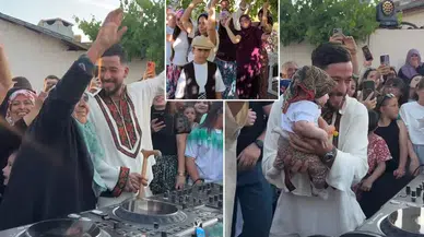 DJ Mahmut Orhan köyünde konser verdi